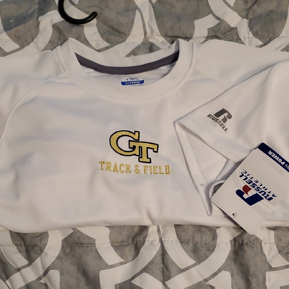 Russell Athletic Kids White Track & Field Shirt